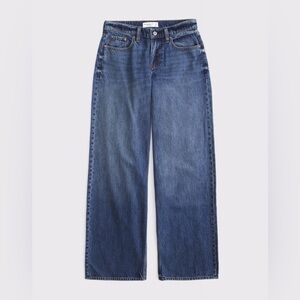 Abercrombie & Fitch Curve Love Low Rise Ultra Loose Jeans